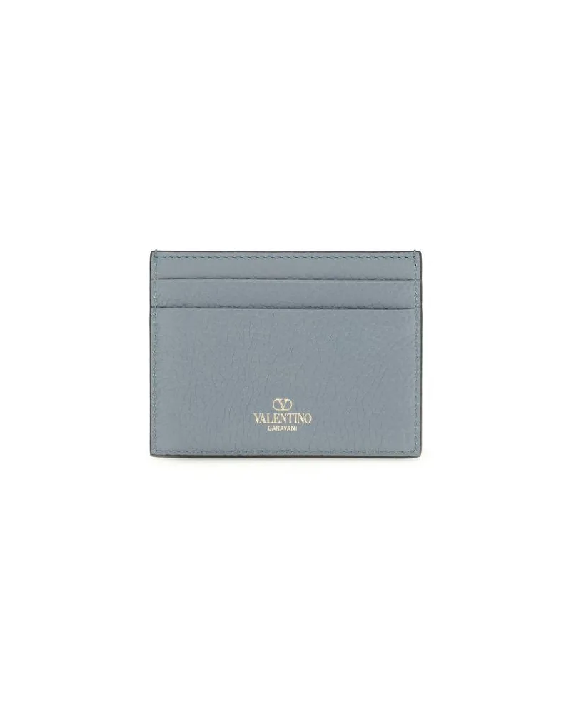 Valentino Garavani Women's Blue Calf Leather Bos Taurus Wallet Blue