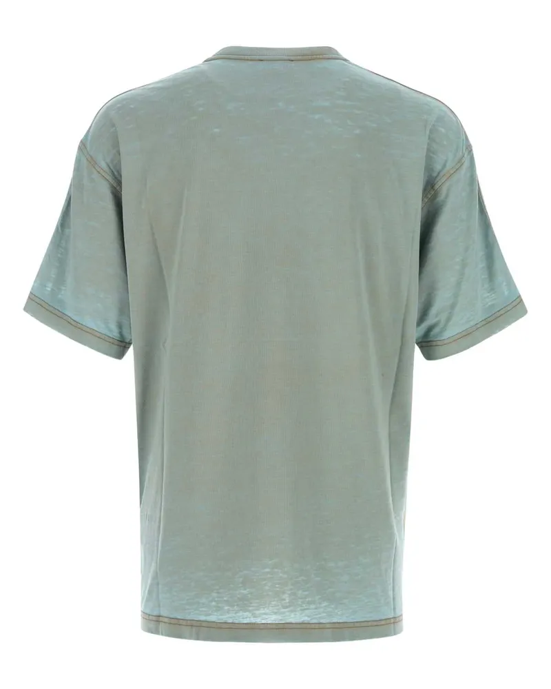 Diesel Vintage Wash Cotton Blend T-Shirt — Blue Blue