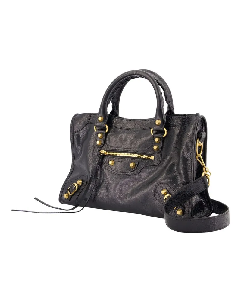 Balenciaga Women's Le City Bag -  Leather Black Lambskin Handbags-Purses Black