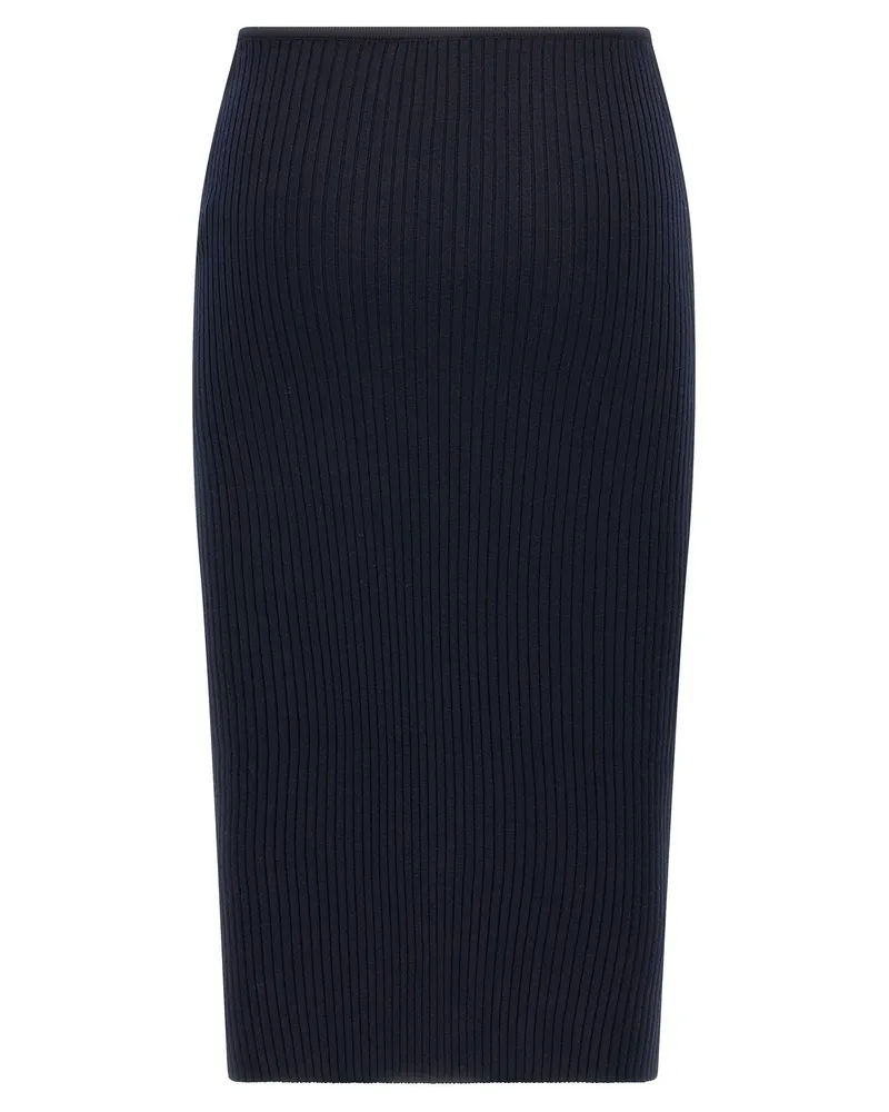 Courrèges Loop Rib Knit Skirt — Navy Navy