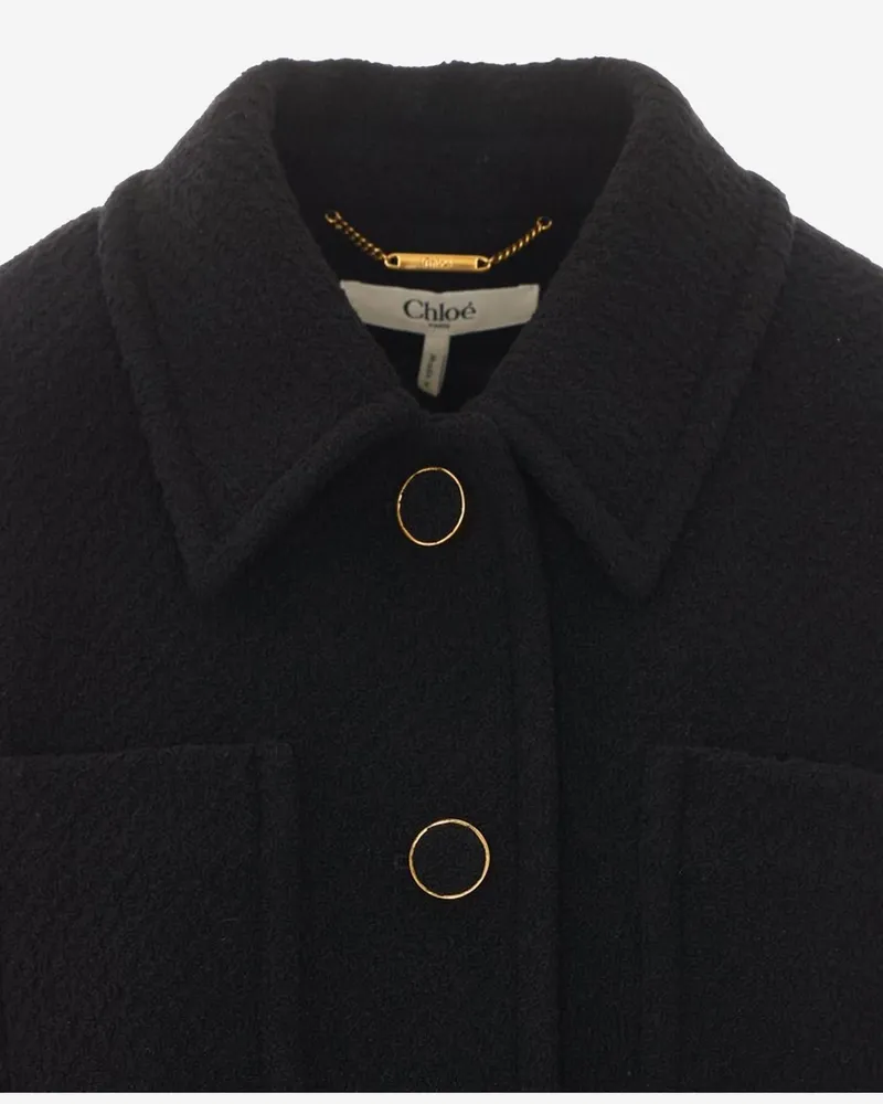 Chloé Women's Blazer Aries Wool Black Jacket Black
