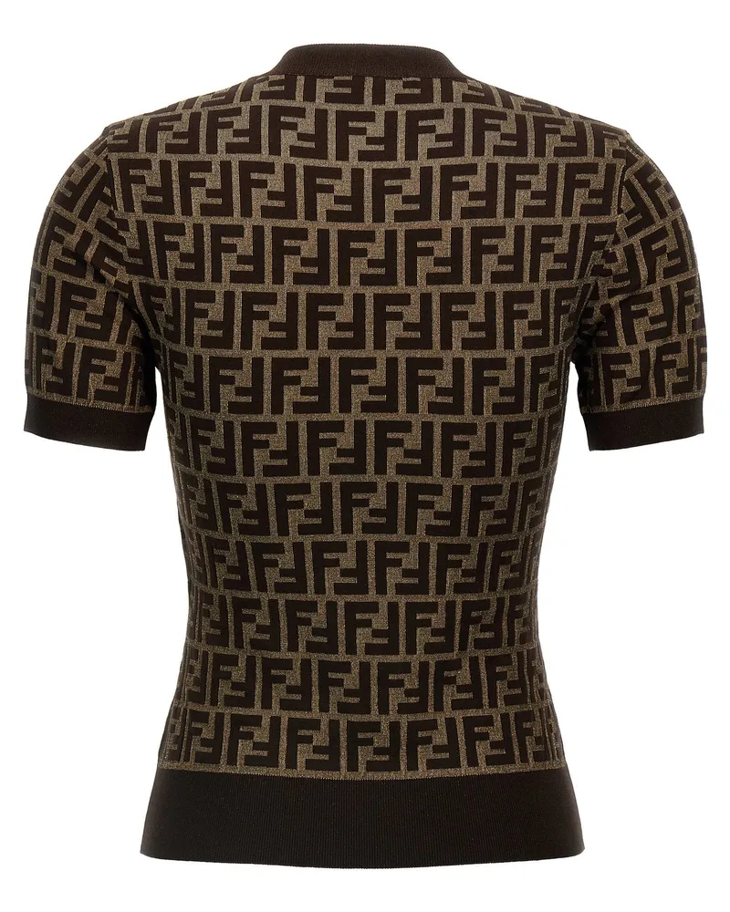 Fendi FF Jacquard T-Shirt — Black Black