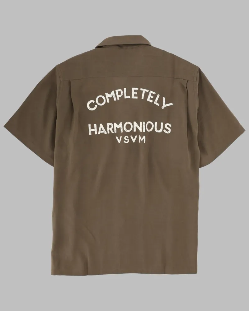 Visvim Rayon Polo — Brown Brown