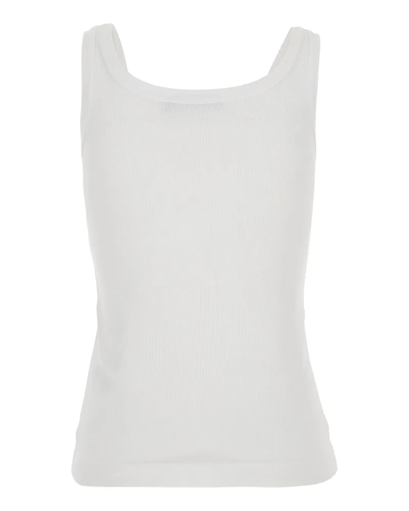 Dolce & Gabbana Women's Sleeveless Top White Cotton Tops White