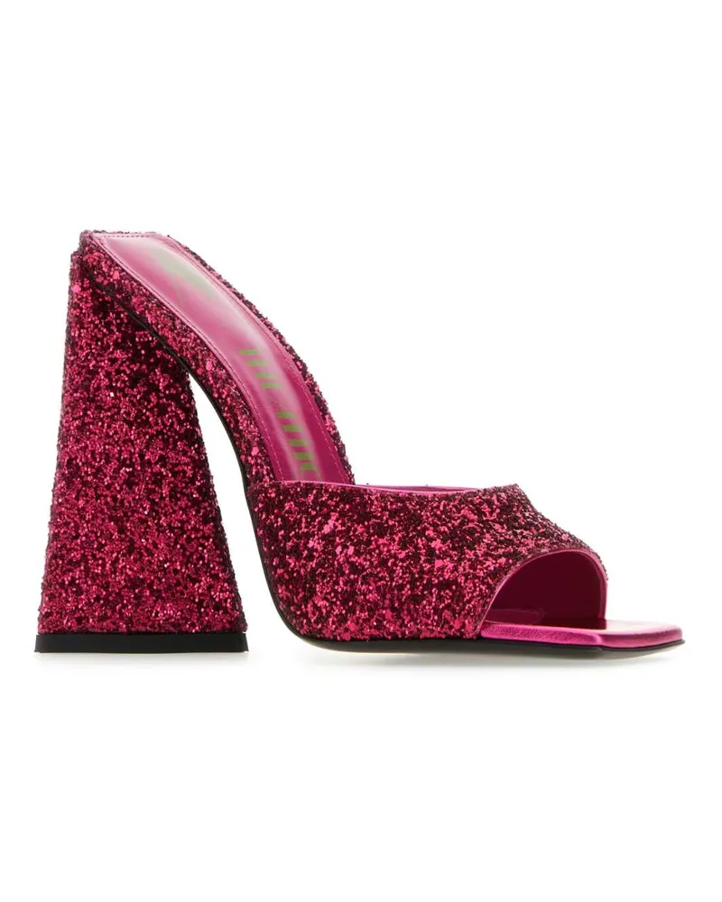 ATTICO Women's Fuchsia Glitters Devon Mules Sandali Sandal Pink