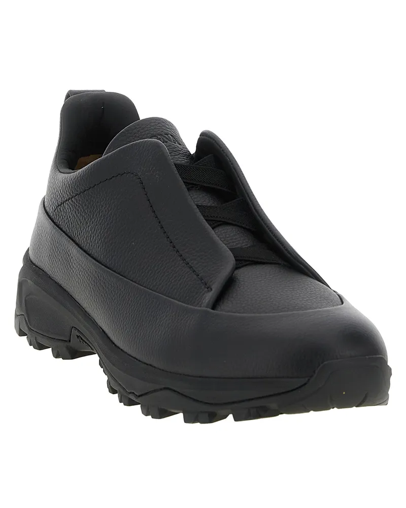 Ermenegildo Zegna Monte Sneaker — Black Black