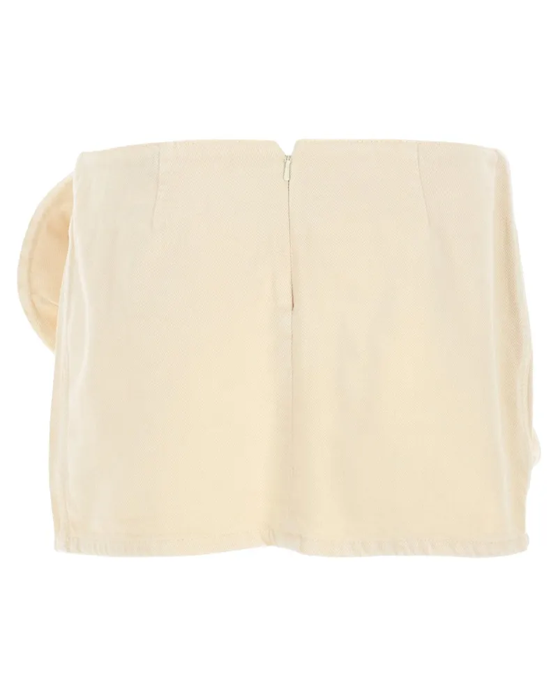 Magda Butrym Denim Skirt — Beige Beige