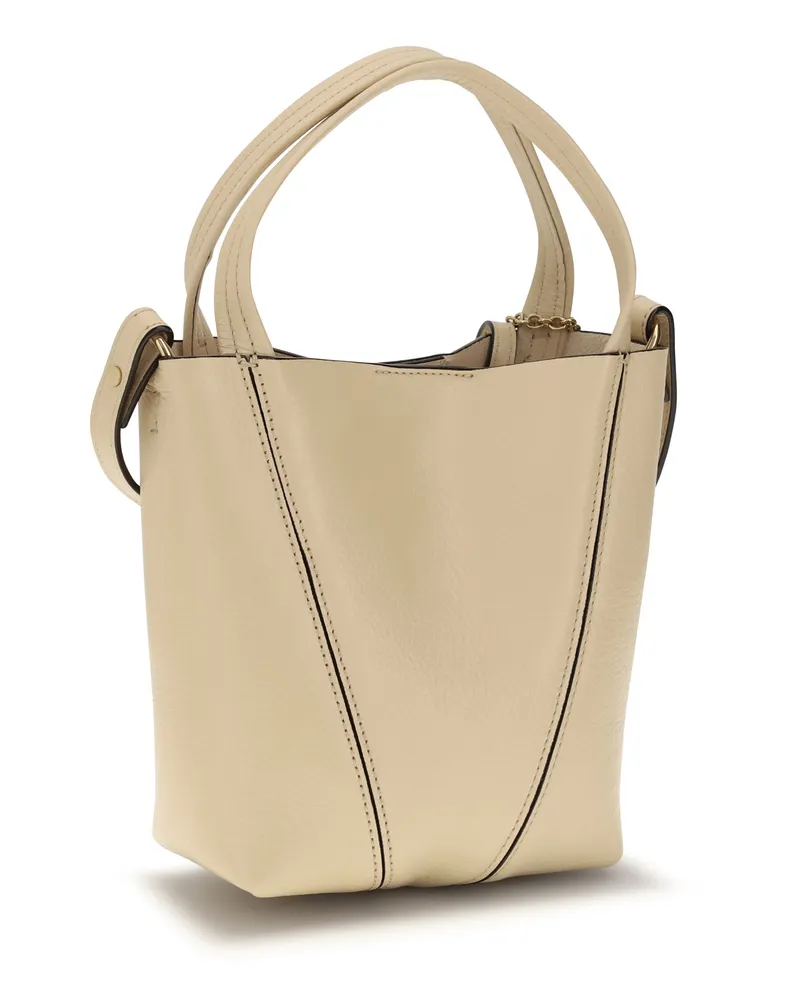 Chloé Women's Shoulder Bag Spin Petal Beige Calf Leather (bos Taurus Beige