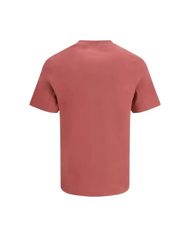 Brunello Cucinelli Men Multicolor Cotton T-Shirt Rose