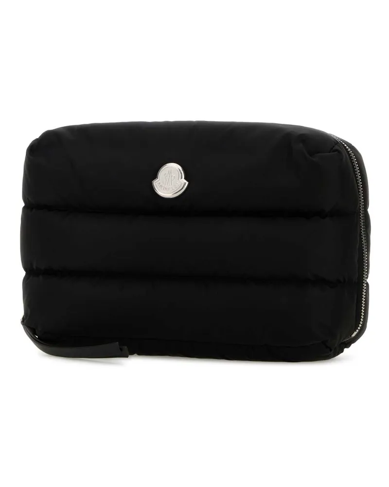 Moncler Women's Black Fabric Beauty Case 999 Accessory Black