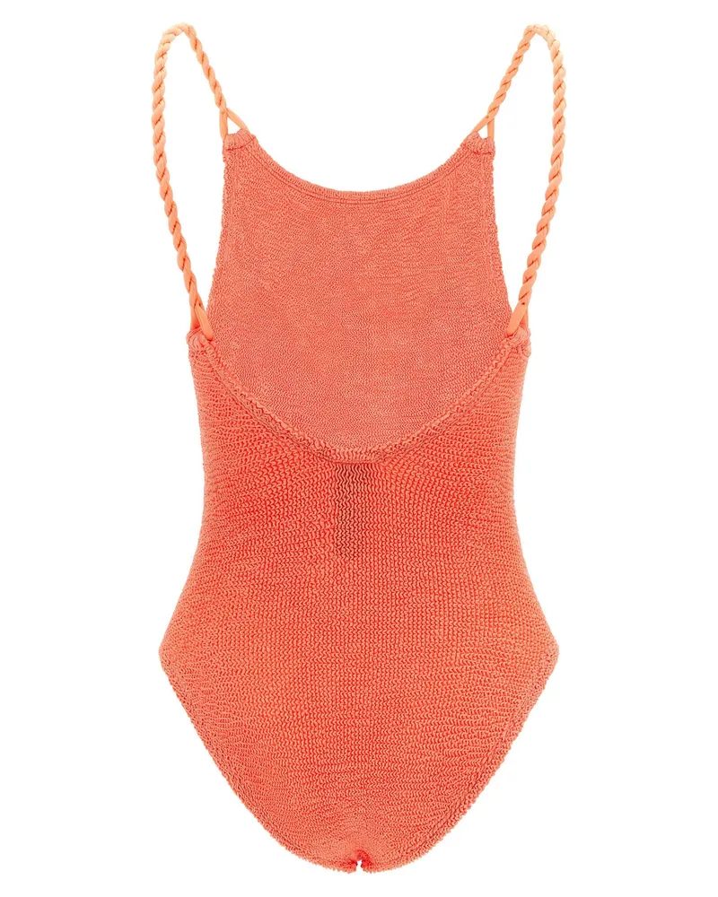 Hunza G Camille One-Piece Swimsuit — coral Coral