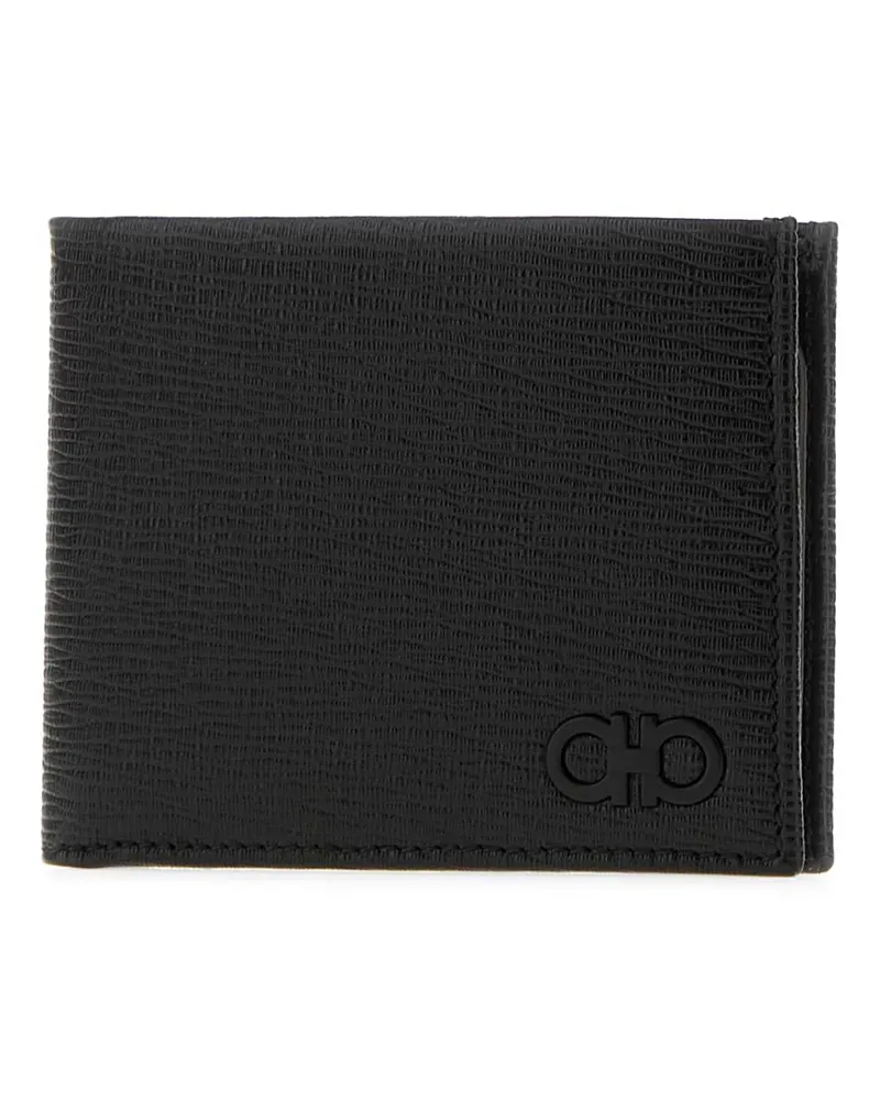 Ferragamo Men's Ganc Wallet Black Leather Black
