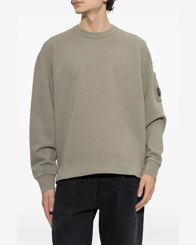 C.P. Company Men's Sweatshirt Lens Beige Cotton Sweatshirts Sweater Beige