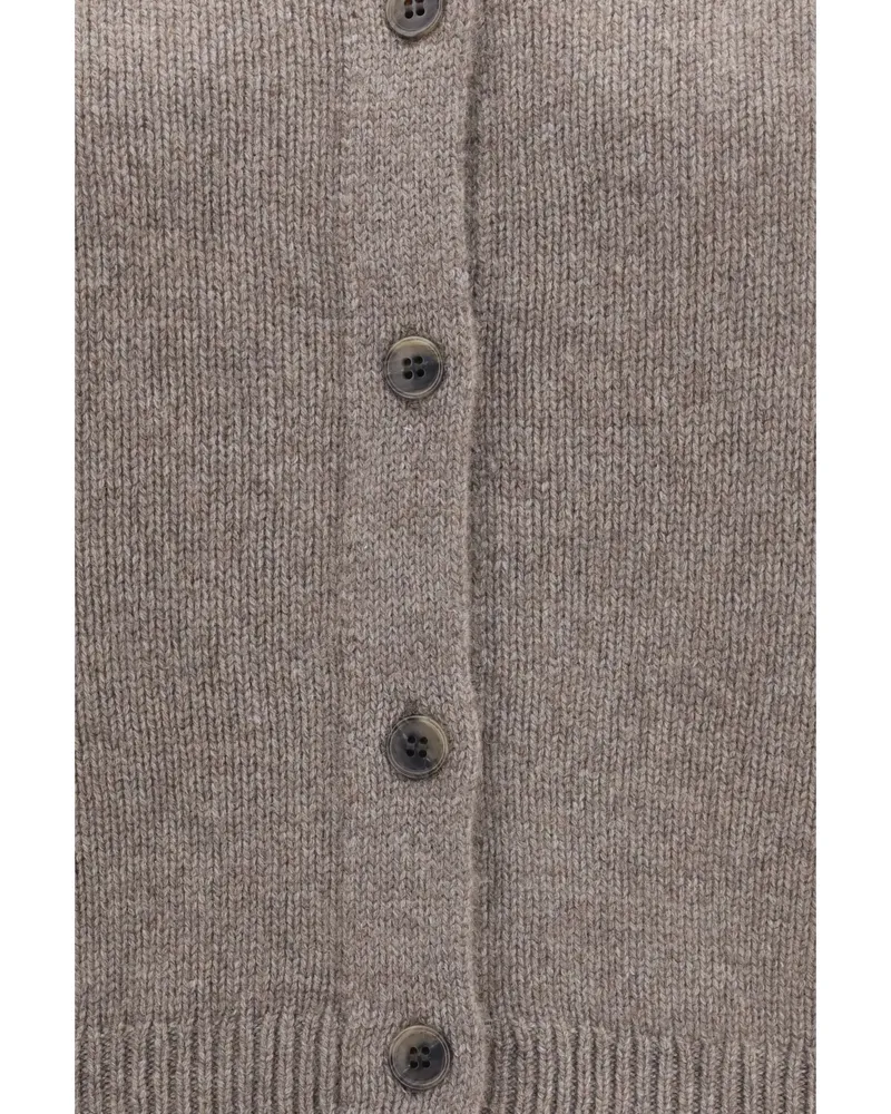Lisa Yang Women's Cardigan Zirelle Truffle Cashmere (capra Hircus) Sweater Brown