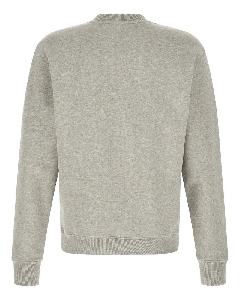 AMI Paris Crochet Amis de Coeur Sweatshirt — Grey Grey