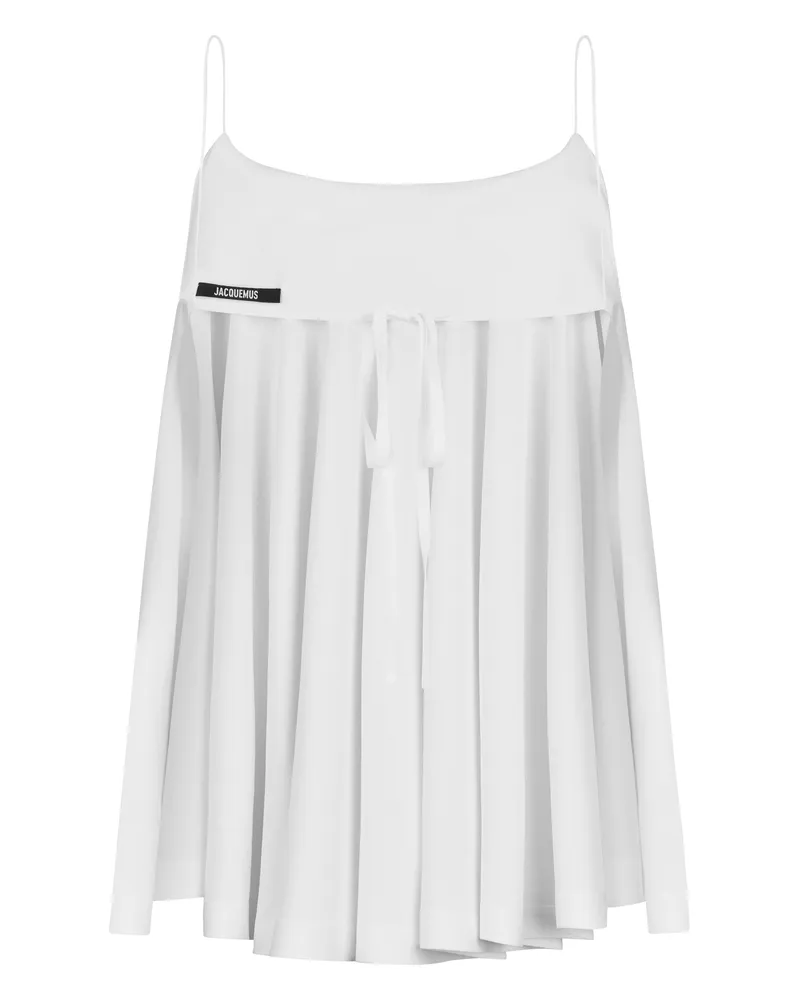 Jacquemus Women's Top Voile, White Viscose Vests & Tank Tops White