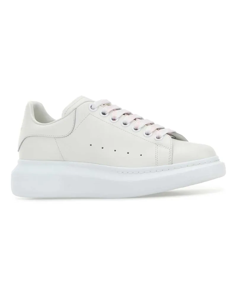 Alexander McQueen Women's White Leather Sneakers Whitewhite White