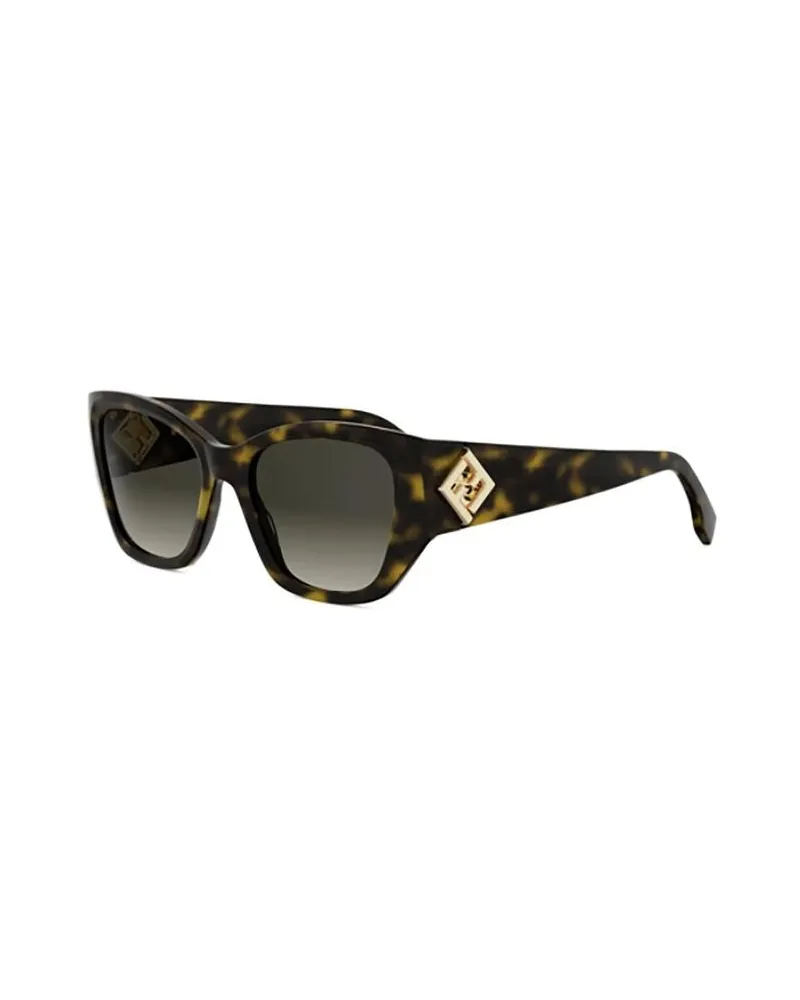 Fendi Unisex Sunglasses Havana Acetate Havana