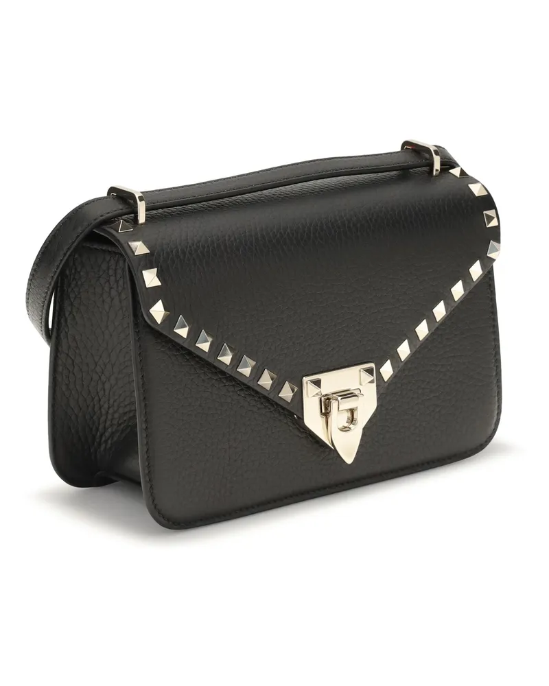 Valentino Garavani Rockstud Shoulder Bag — Black Black