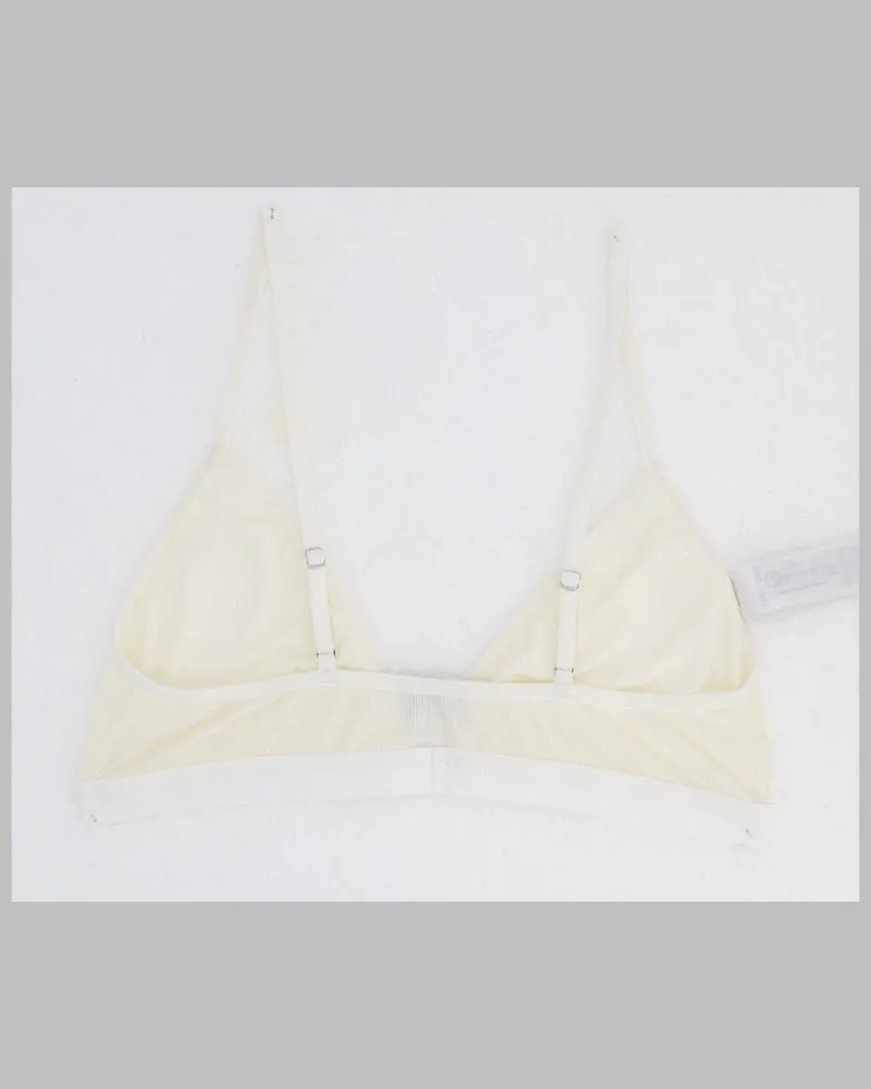 Maison Margiela Viscose Triangle Bra — White White