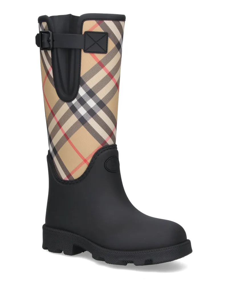 Burberry Women's Boots Black Synthetic Rubber Black
