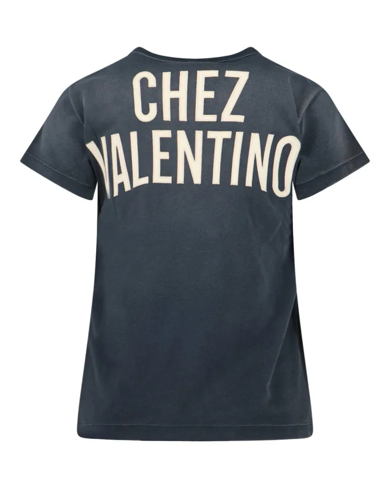 Valentino Garavani Women T-Shirts And Polos Black Cotton Navy