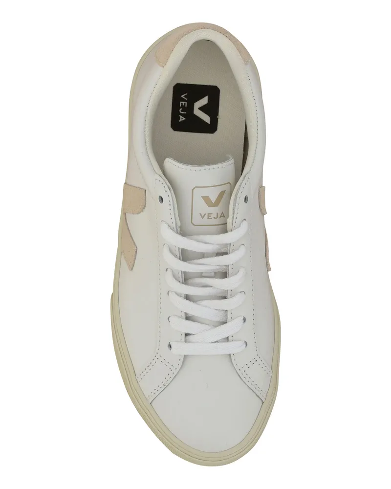 VEJA Women's Esplar Sneakers Extra White And Sable Upper Calf Leather Bos Taurus Trainers White