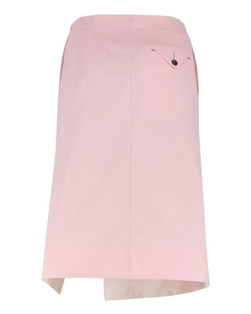 Bottega Veneta Women's Cotton Wrap Skirt Pink Pink