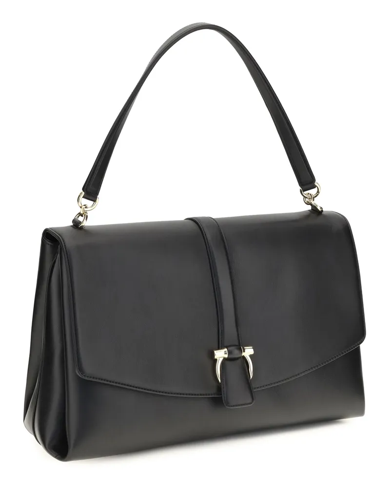 Ferragamo Mia Shoulder Bag — Black Black