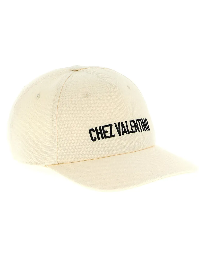 Valentino Garavani Men Beige Cotton Cap (baseball Hat Beige