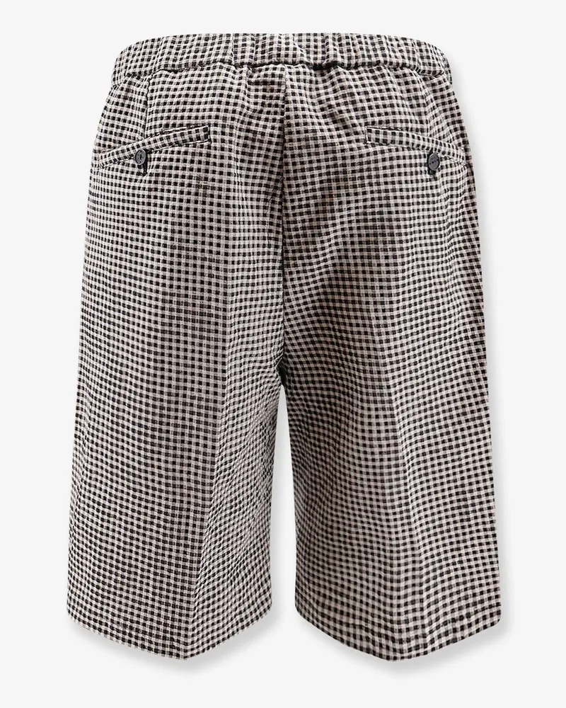 Hevò Men's Shorts Torre Lapillo Black Cotton Black