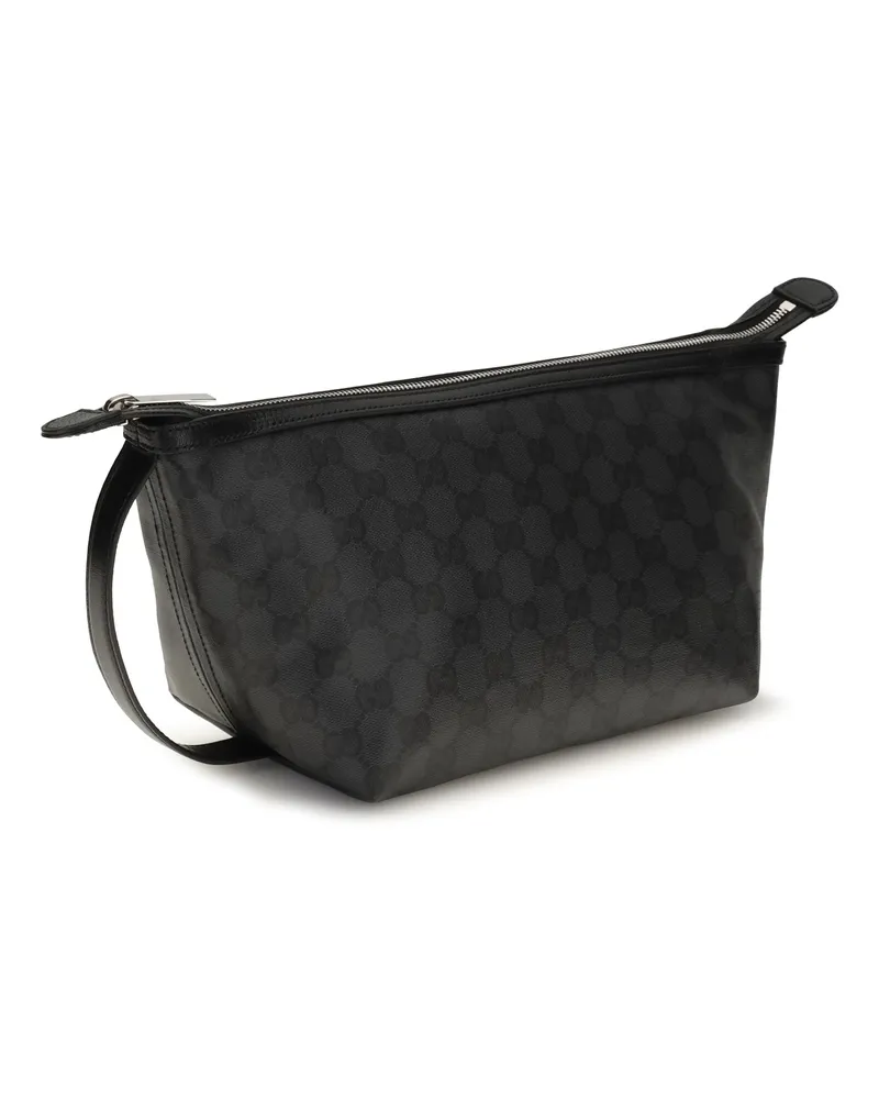 Gucci Women's Small Essence Classic Pouch Black-Black Cotton; Linen; Polyurethane Clutches Black/black Black