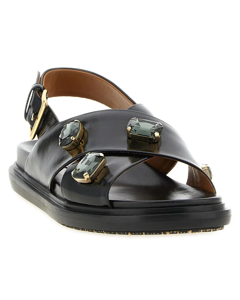 Marni Fussbett Sandals — Black Black