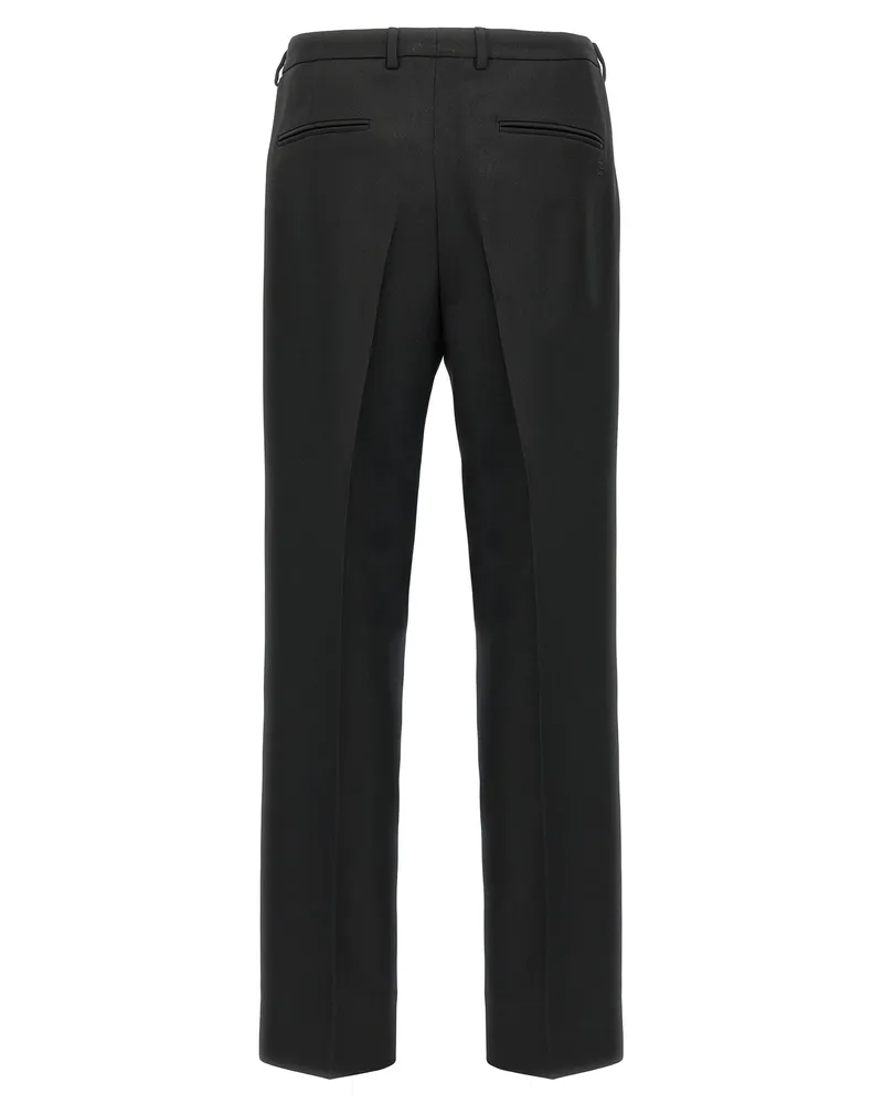 Gucci Men's Black Polyester Casual Pants Black