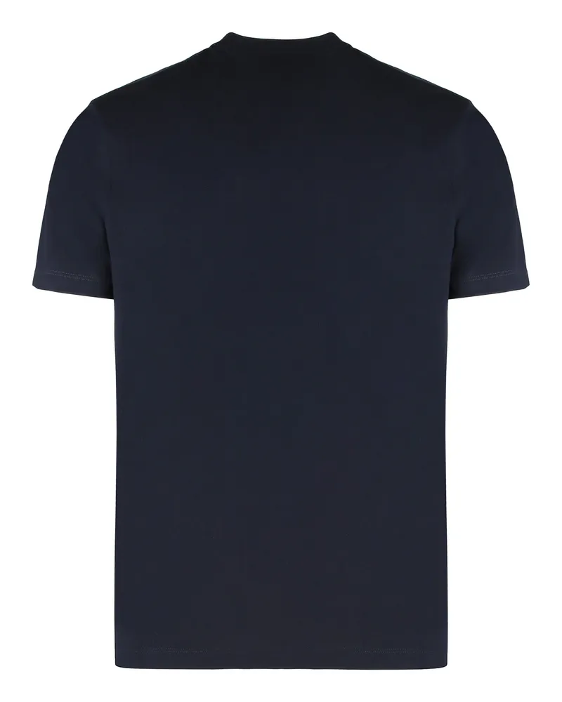 Paul & Shark Logo-Embroidered Cotton Jersey T-Shirt — Navy Navy