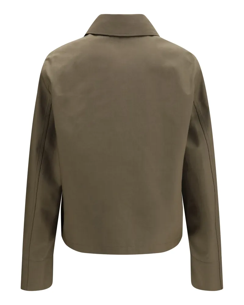 Fendi Mackintosh Fabric Jacket — Green Green