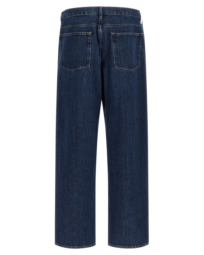 Jil Sander Men's Blue Cotton Straight-Leg Jeans Clothing Blue