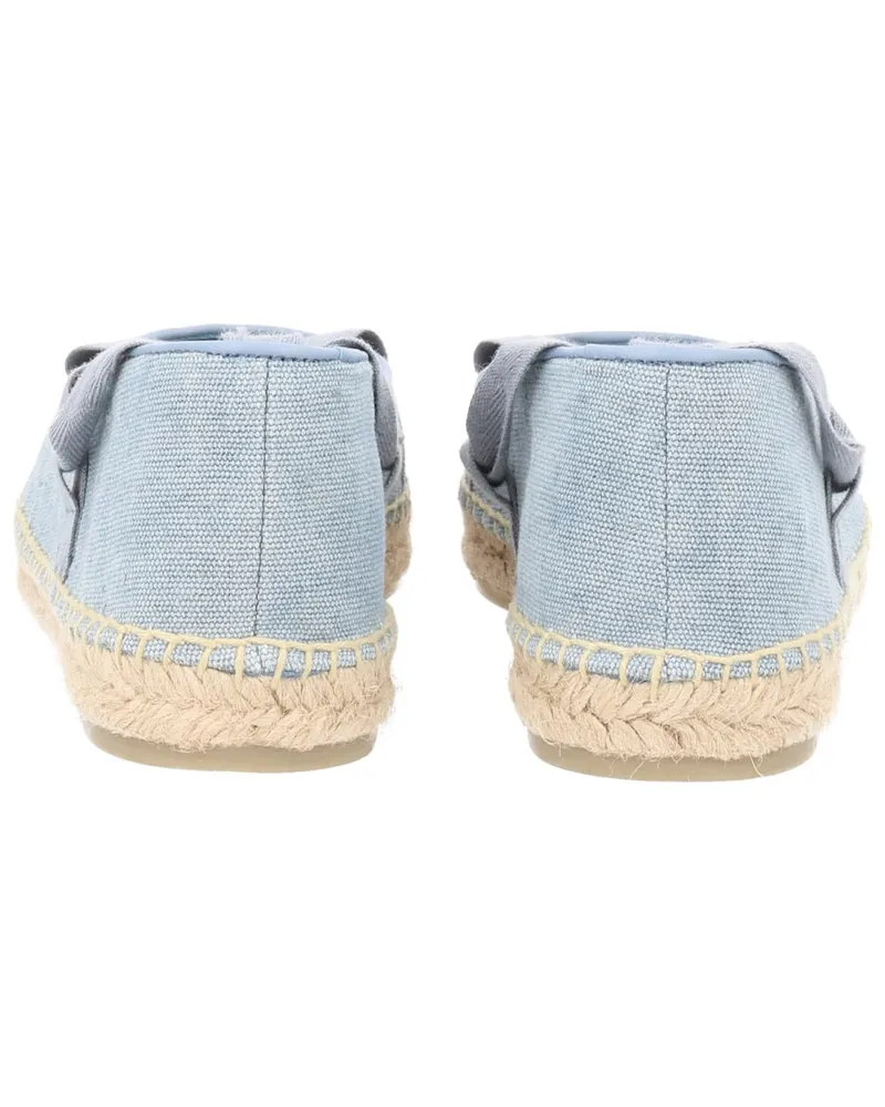 Castañer Organic Cotton Espadrille Flat — Blue Blue