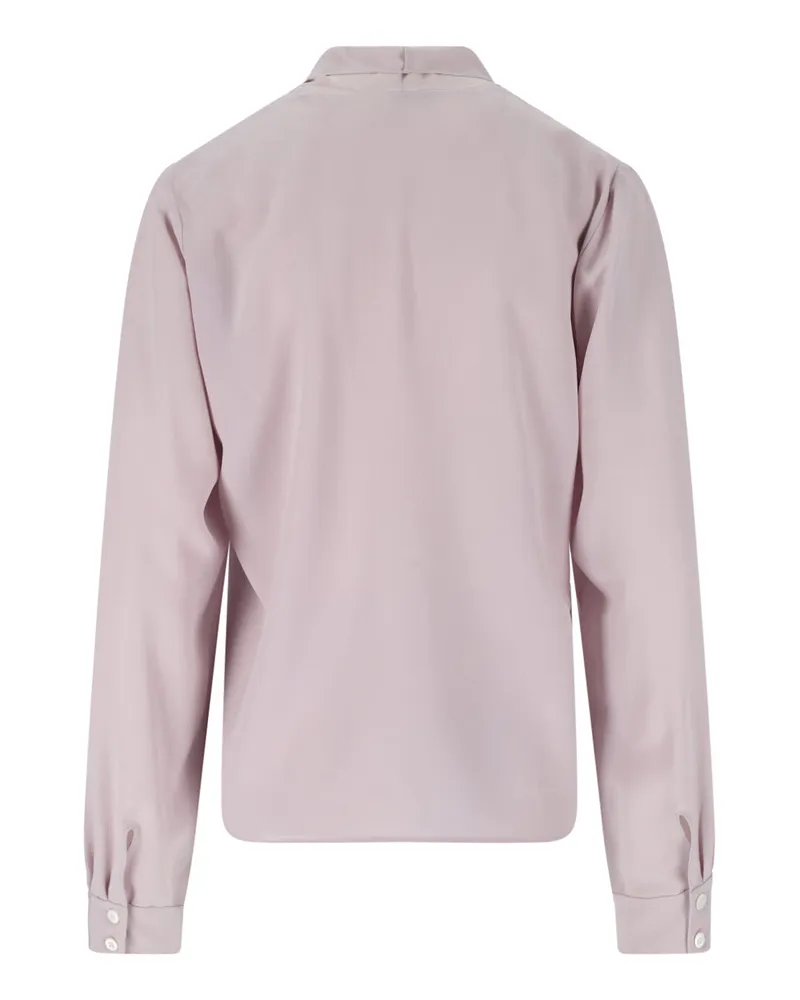 Prada Women's Shirts Violet Silk Pink