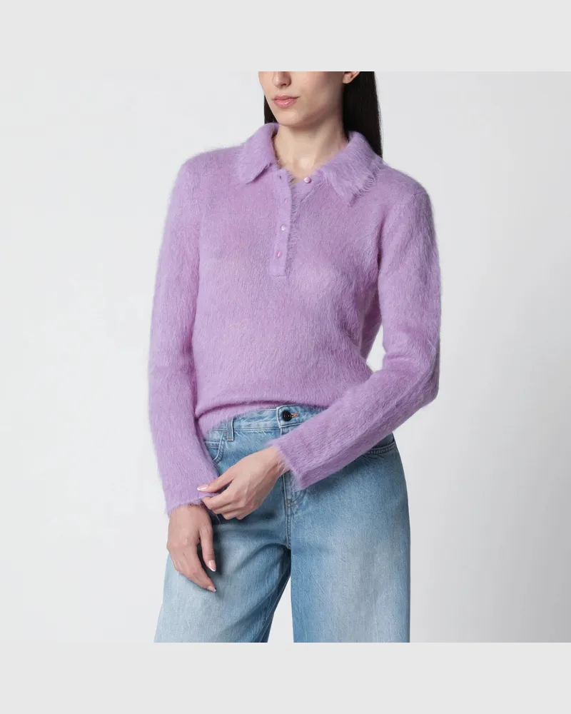 Chloé Women's Pull En Maille Dalpaga Brossé Dreamy Lavender Purple Sweater Purple