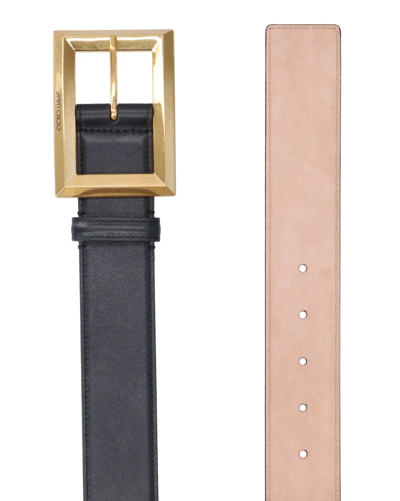 Jimmy Choo Women's Belts Black Outer: Calf Leather Black