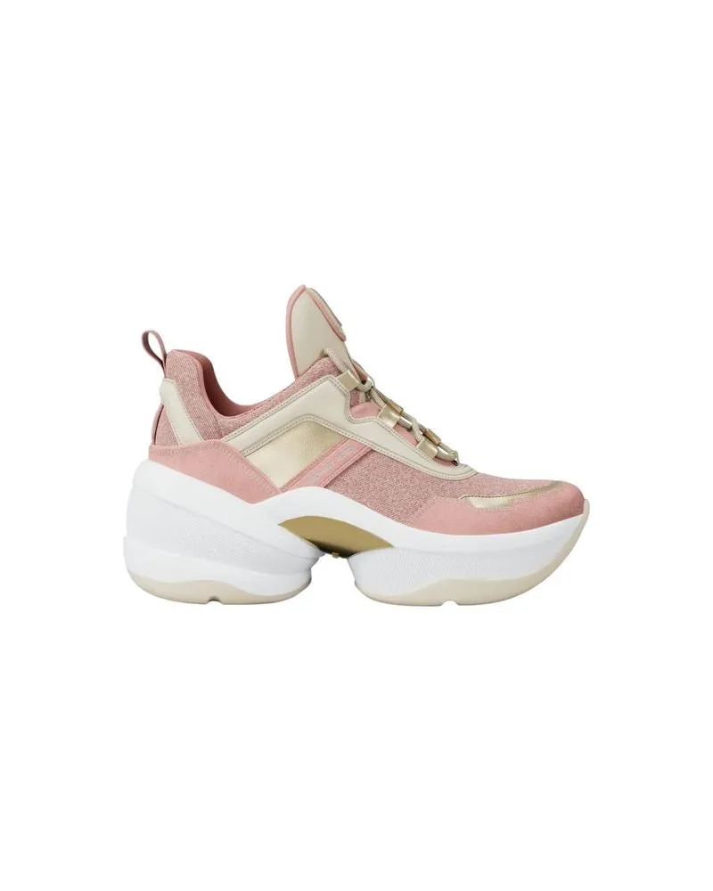 Michael Kors Olympia Trainer Sneakers — Powder Blush Powder