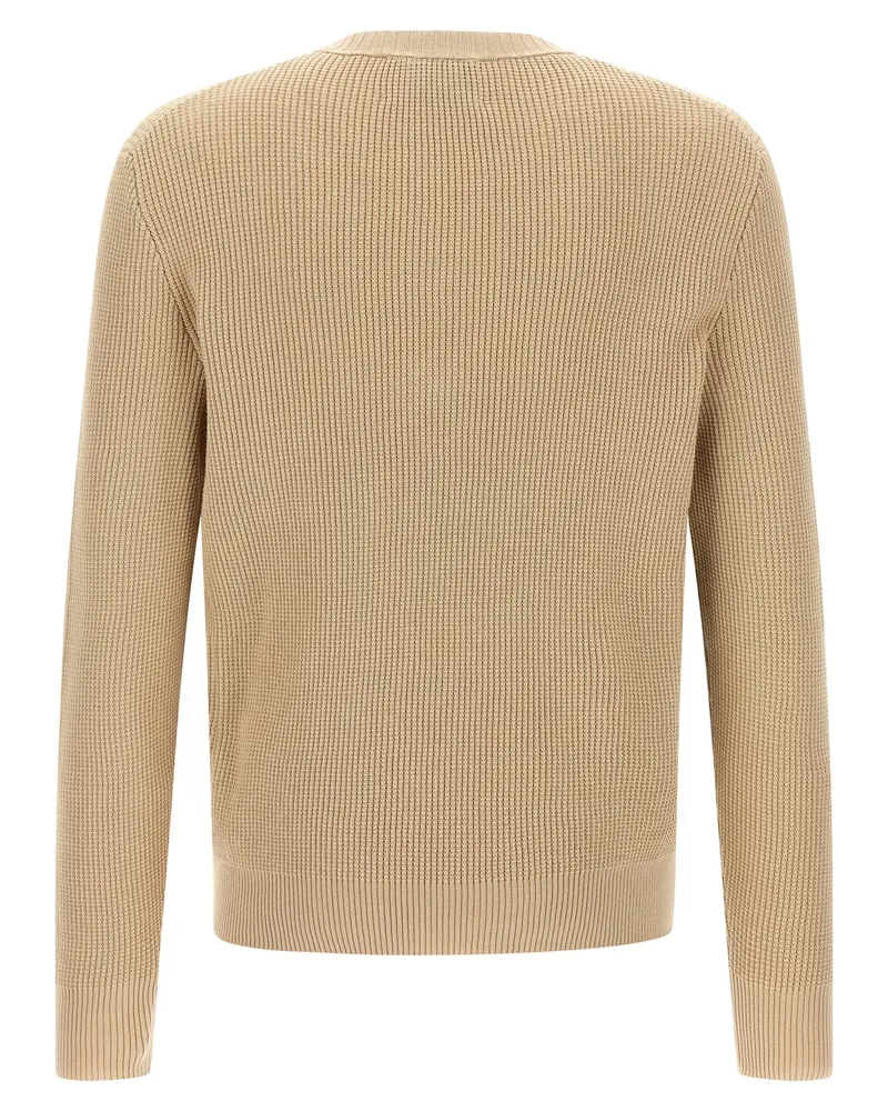 Ballantyne Argyle Jacquard Sweater — Beige Beige