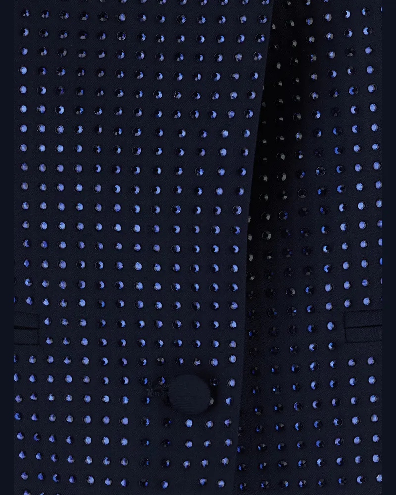 Pinko Women's Blazer Blue Tech Fabric Polyester Blazers Jacket Blue