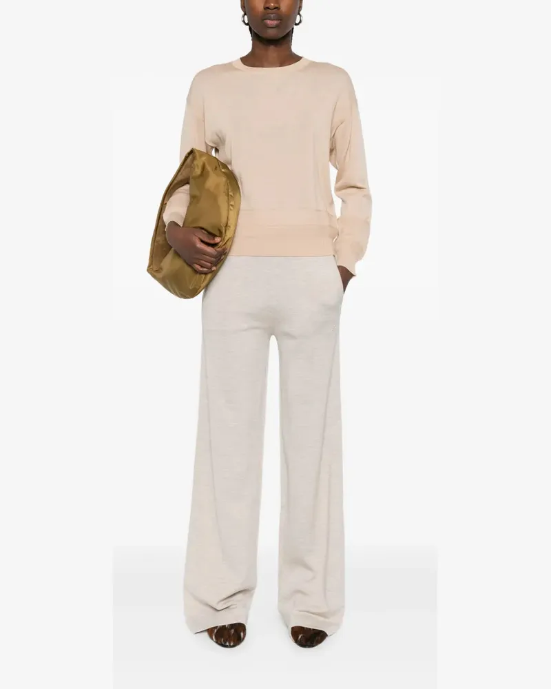Eleventy Women Round-Neck Sweater Aw25 W Beige
