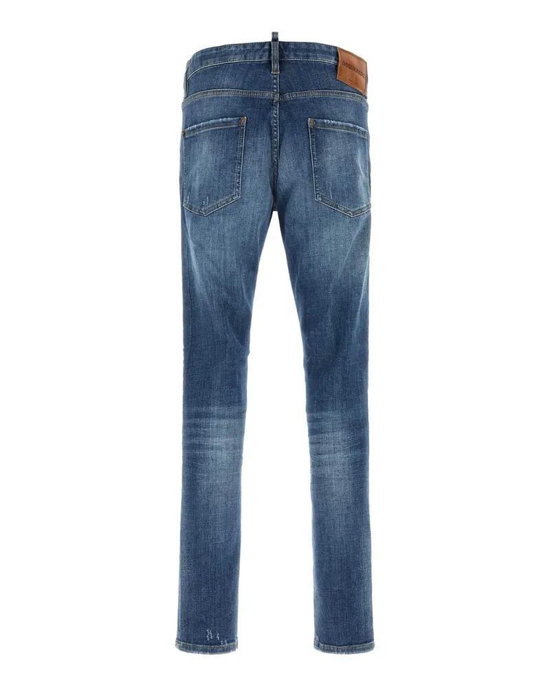 Dsquared2 Men's Stretch Denim 5 Pockets Jeans Navyblue Navy