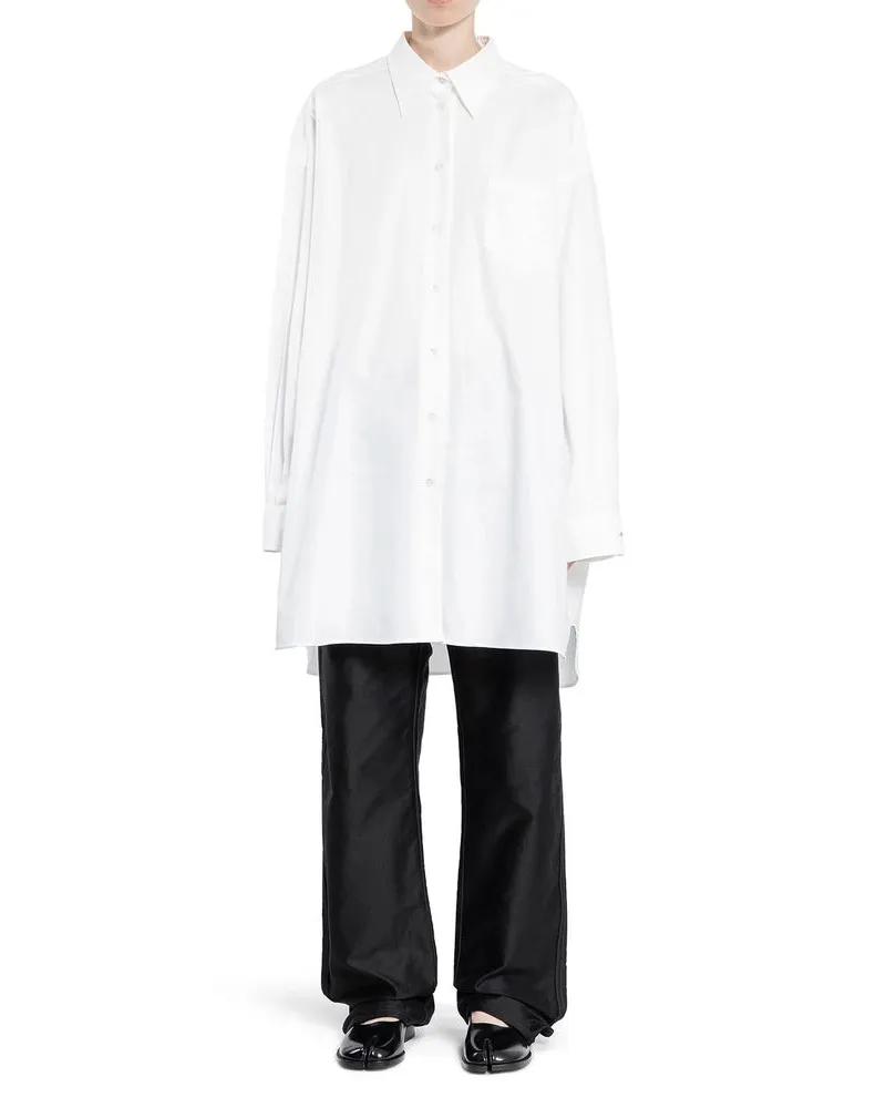 Maison Margiela Women White Cotton Blouse White