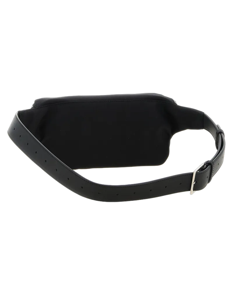 Saint Laurent Men's Black Lamb Leather Crossbody Bag Black