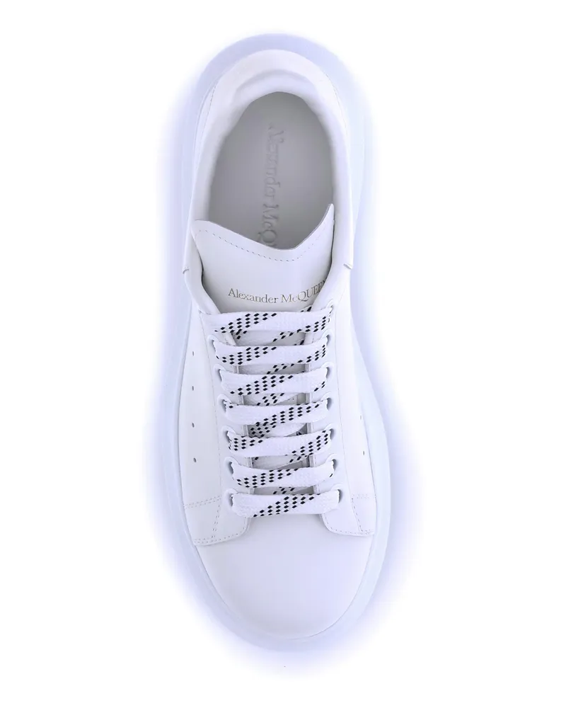 Alexander McQueen Men's Leather Sneakers White White-White Upper: Calf Trainers White/white White