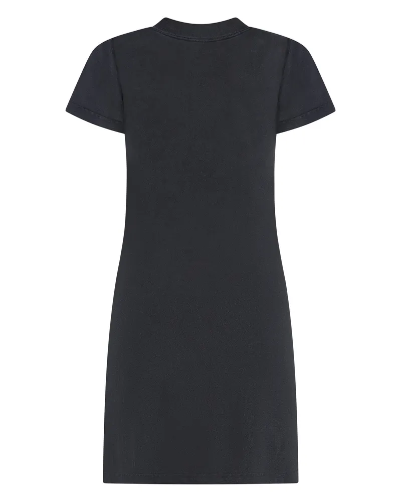 Balenciaga Women's Cotton Pique Polo Dress Black Cotton; Trim: Polyester Black